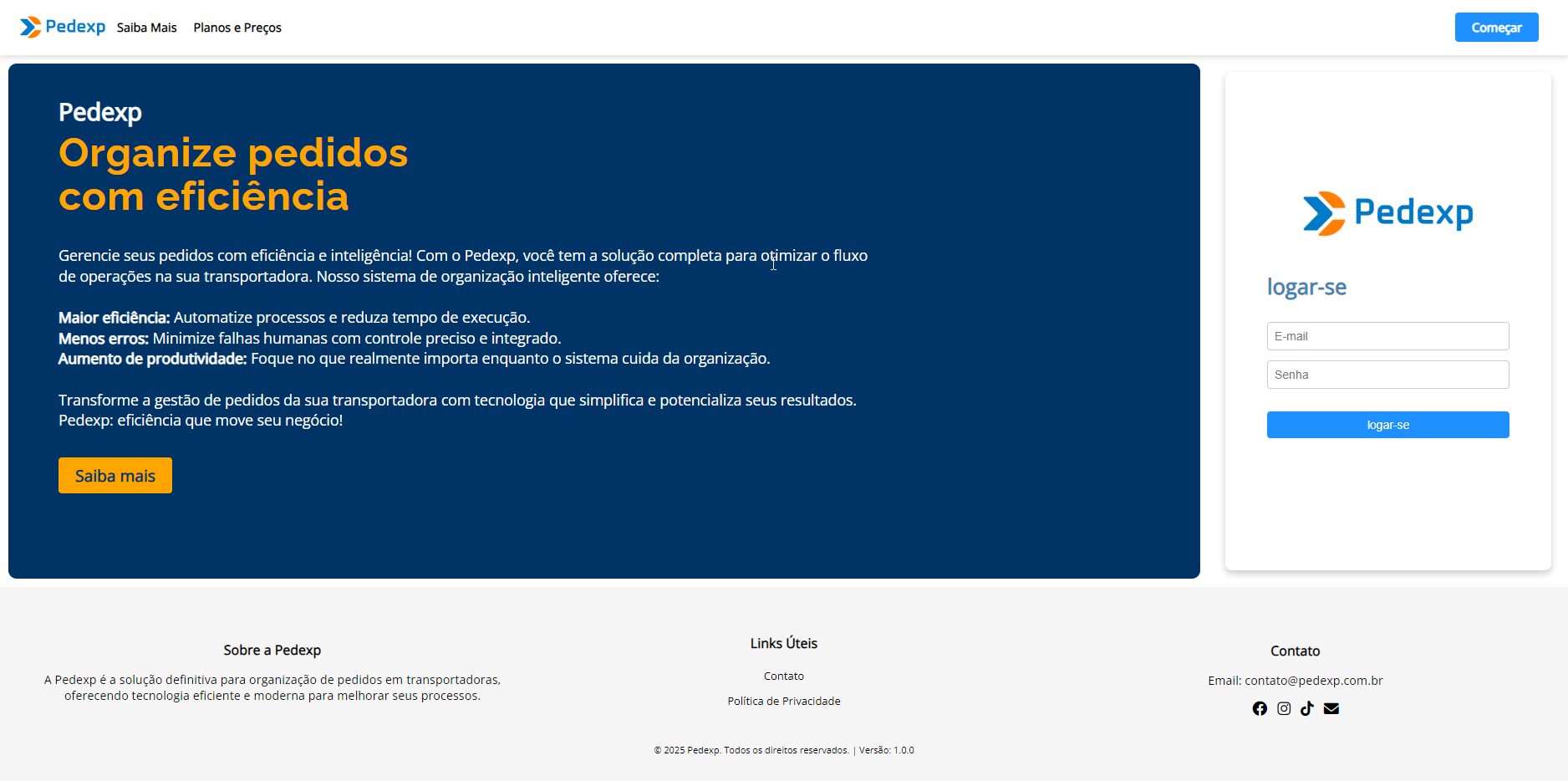 Sistema de Pedidos e Expedição